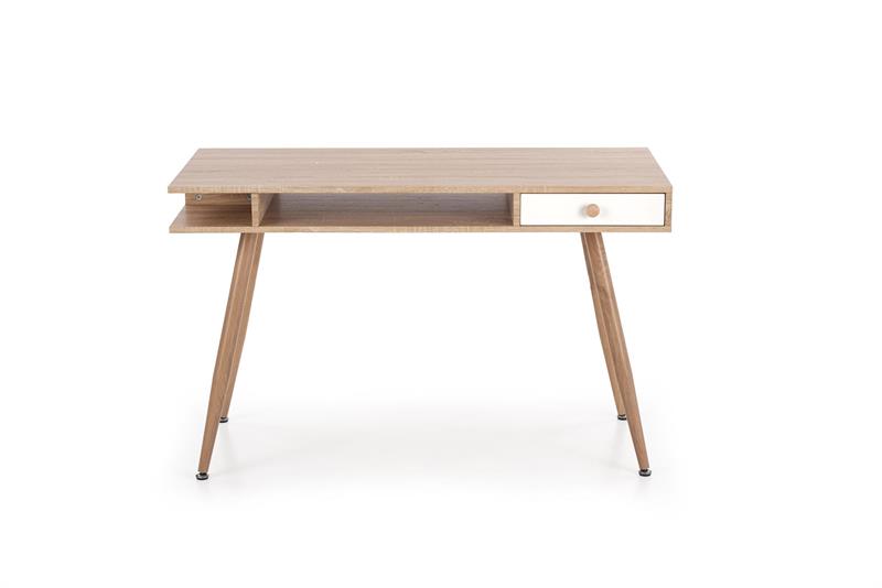 B34 PC stolík dub sonoma-biely