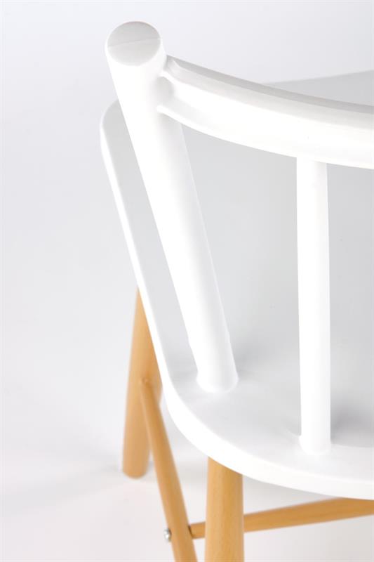 K419 stolička biela/prírodná