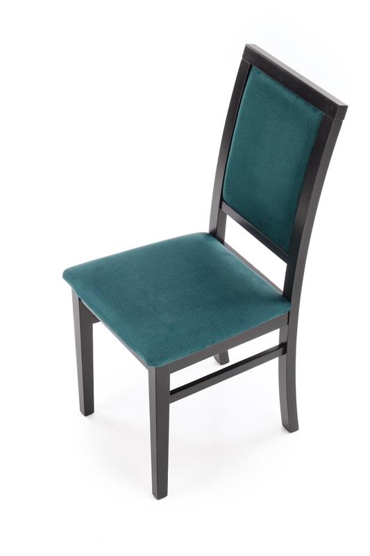 SYLWEK1 stolička čierna / čal: velvet Monolith 37 (tmavo zelená)