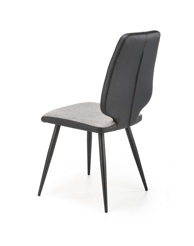 K424 stolička šedá/čierna