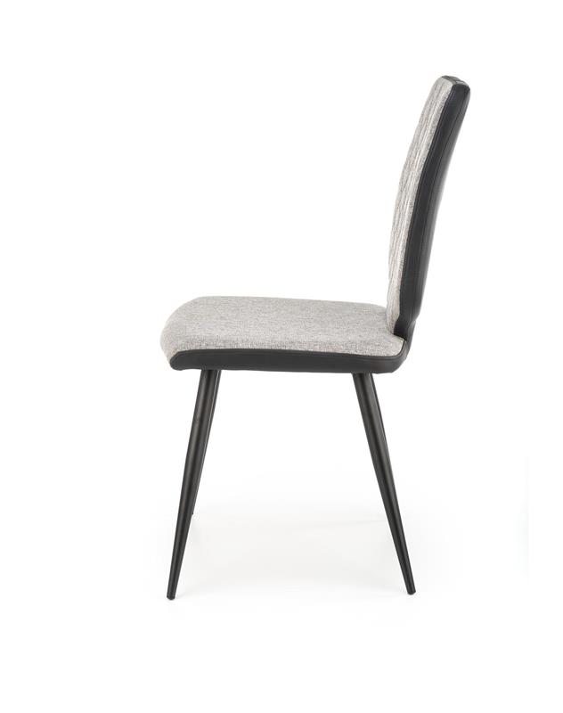 K424 stolička šedá/čierna