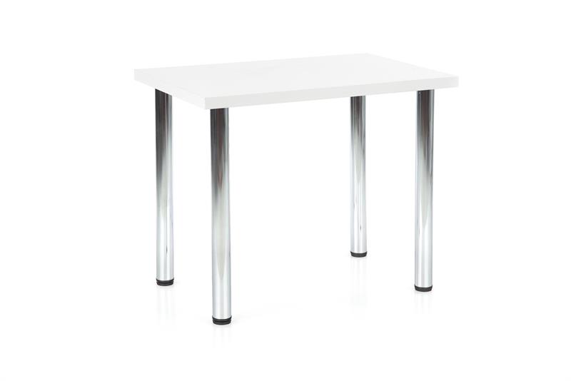 MODEX 90 stôl farba doska - biela, nohy - chrom
