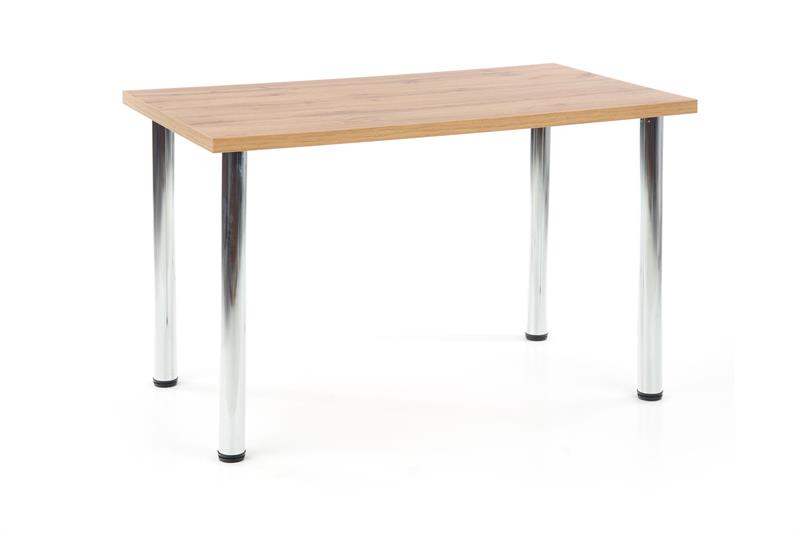 MODEX 120 stôl farba doska - dub wotan, nohy - chrom