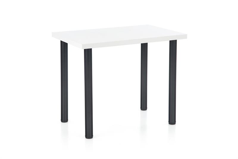 MODEX 2 90 stôl farba doska - biela, nohy - čierne