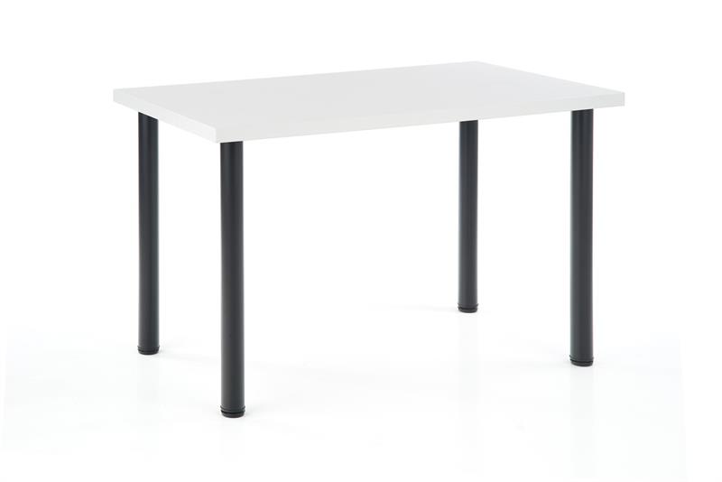 MODEX 2 120 stôl farba doska - biela, nohy - čierne