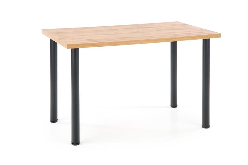 MODEX 2 120 stôl farba doska - dub wotan, nohy - čierne