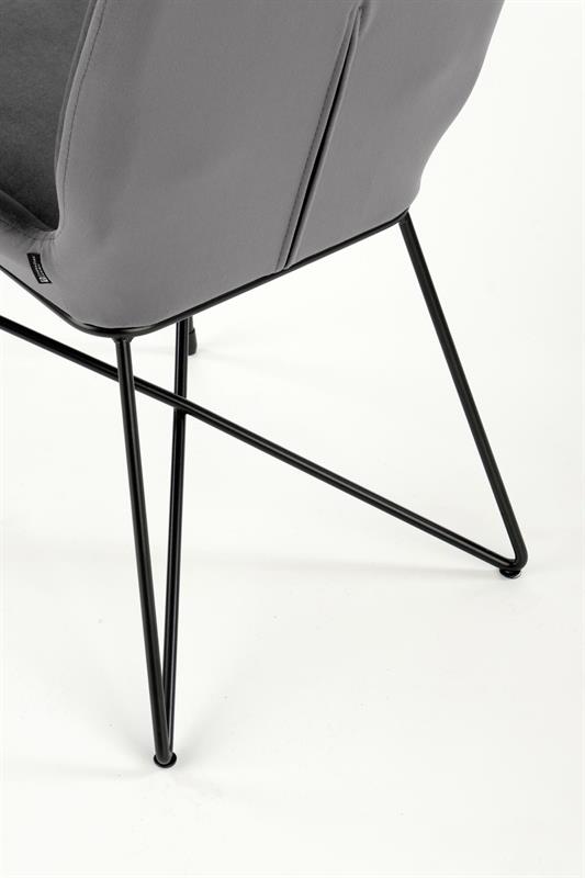 K454 stolička šedá