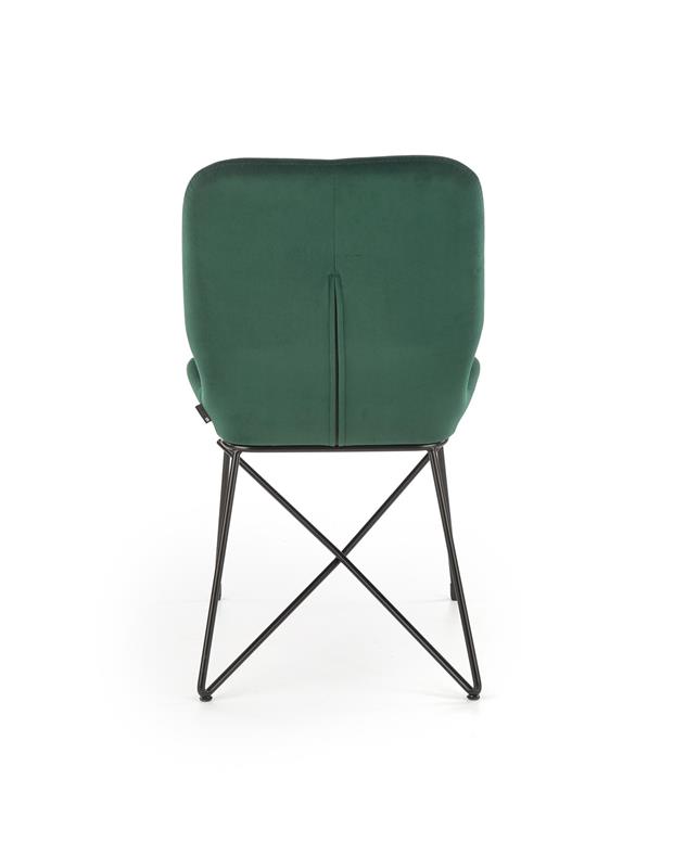 K454 stolička tmavo zelená