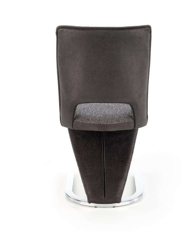 K441 stolička šedá/čierna