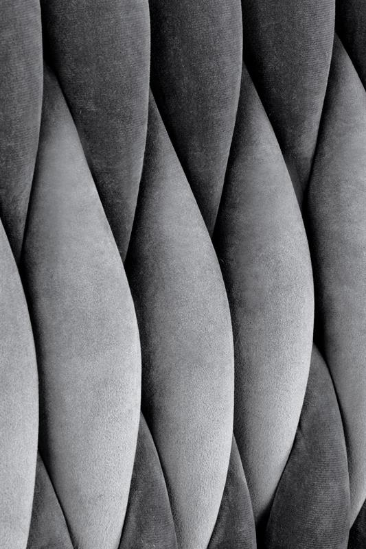 K436 stolička šedá/zlatá