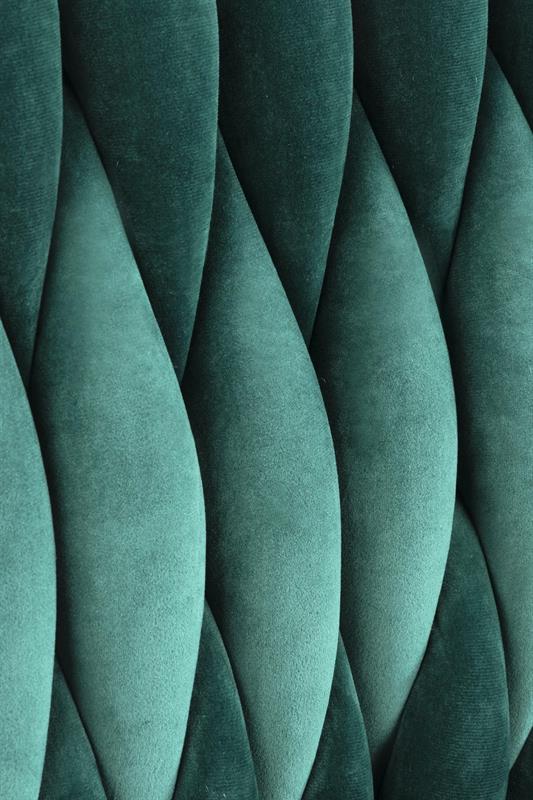 K436 stolička tmavo zelená/zlatá