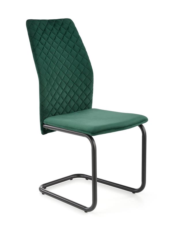 K444 stolička tmavo zelená