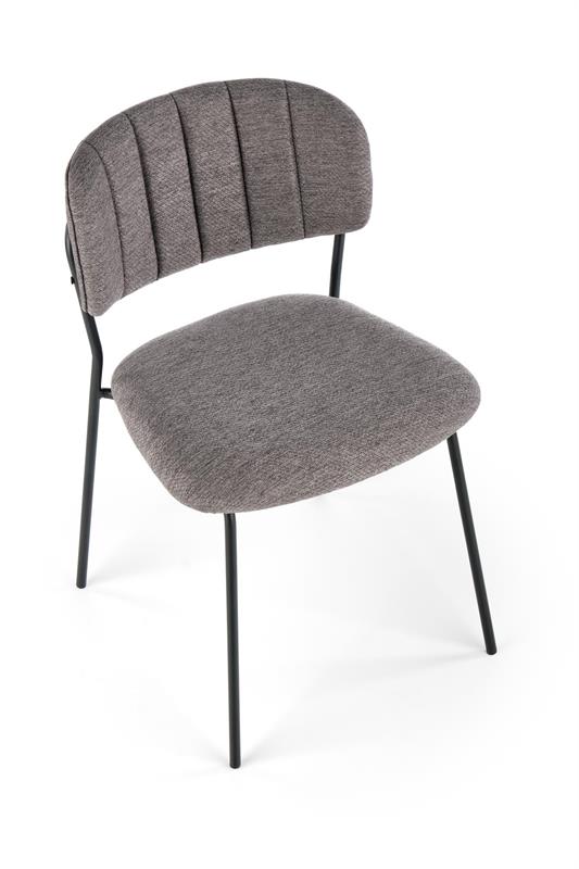 K433 stolička šedá