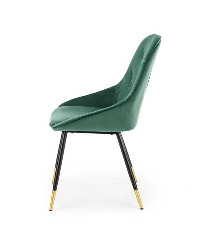 K437 stolička tmavo zelená