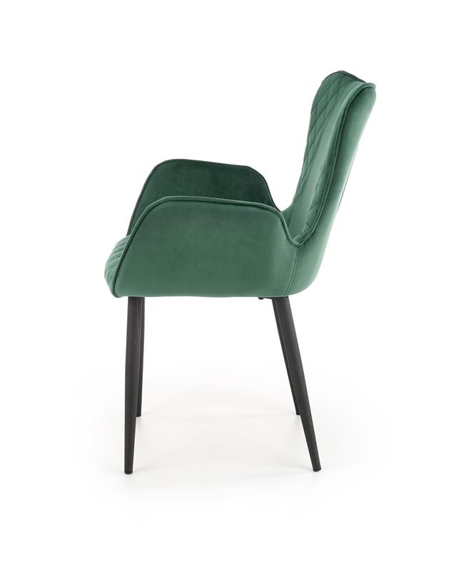 K427 stolička tmavo zelená