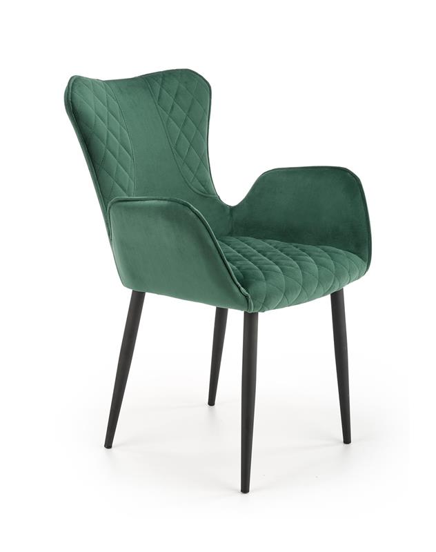 K427 stolička tmavo zelená