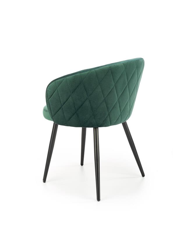 K430 stolička tmavo zelená