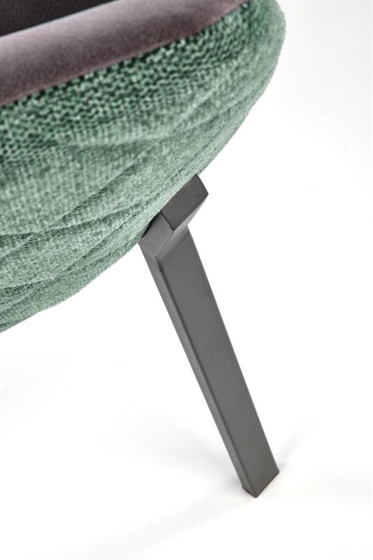K439 stolička tmavo šedá, zelená