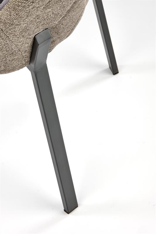 K439 stolička  tmavo šedá, béžová