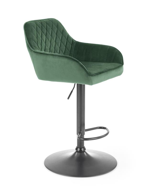 H103 barová stolička tmavo zelená