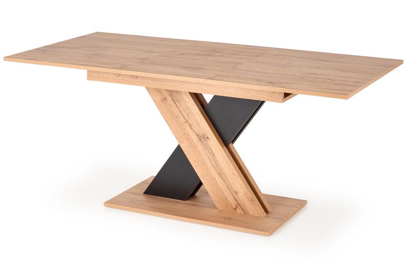 XARELTO stôl s rozkladom dub wotan - čierny