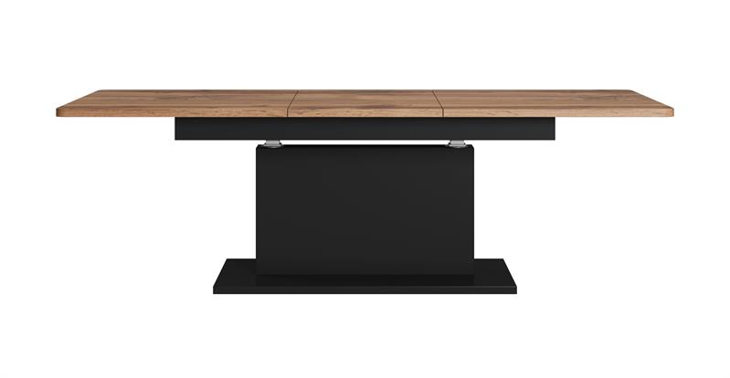 BUSETTI konferenčný stolík doska: dub wotan, nohy: čierne matné