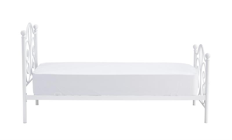 PANAMA 90 cm kovová posteľ biela