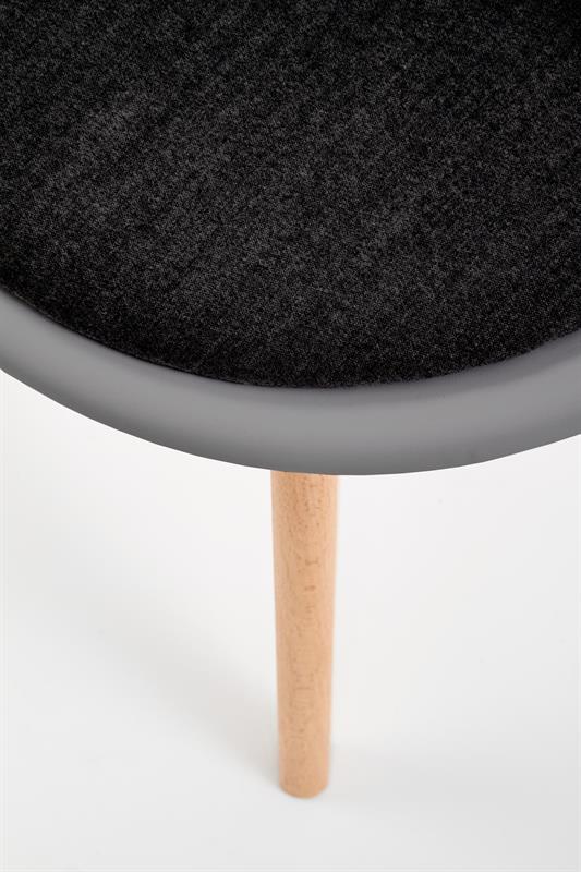 K308 jedálenská stolička šedá / čierna