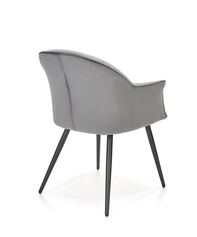 K468 jedálenská stolička šedá