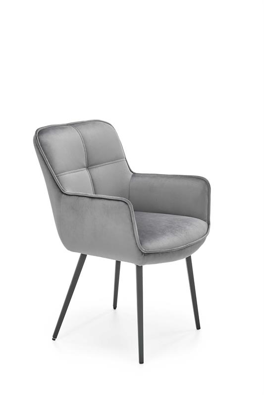 K463 jedálenská stolička šedá