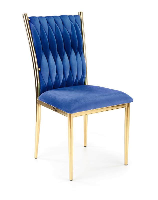 K436 jedálenská stolička granátová/zlatá