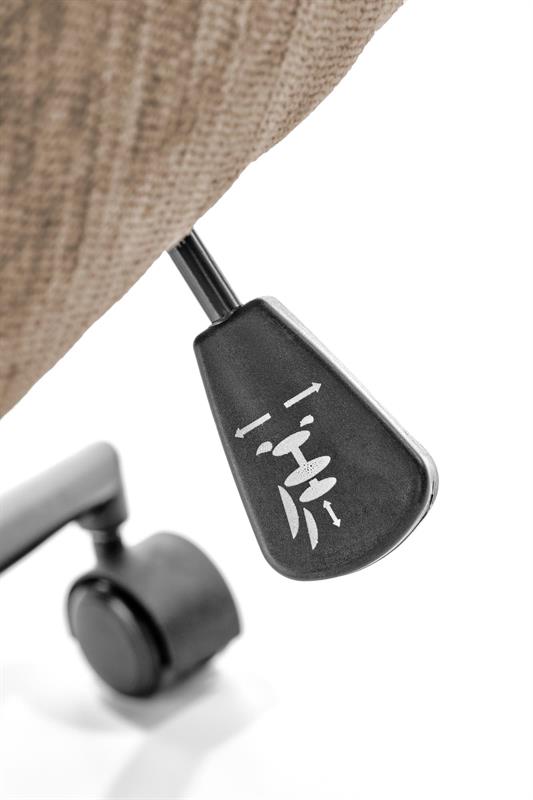 FLORES kancelárske kreslo, tmavé béžové