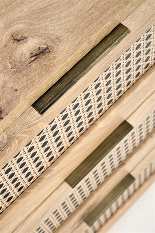 BORNEO KM-2 komoda, dub artisan/ čierny