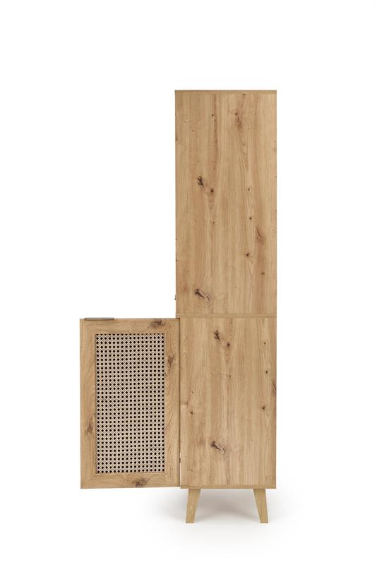 BORNEO REG-1 stolík, 50/34/52cm, dub artisan/čierna