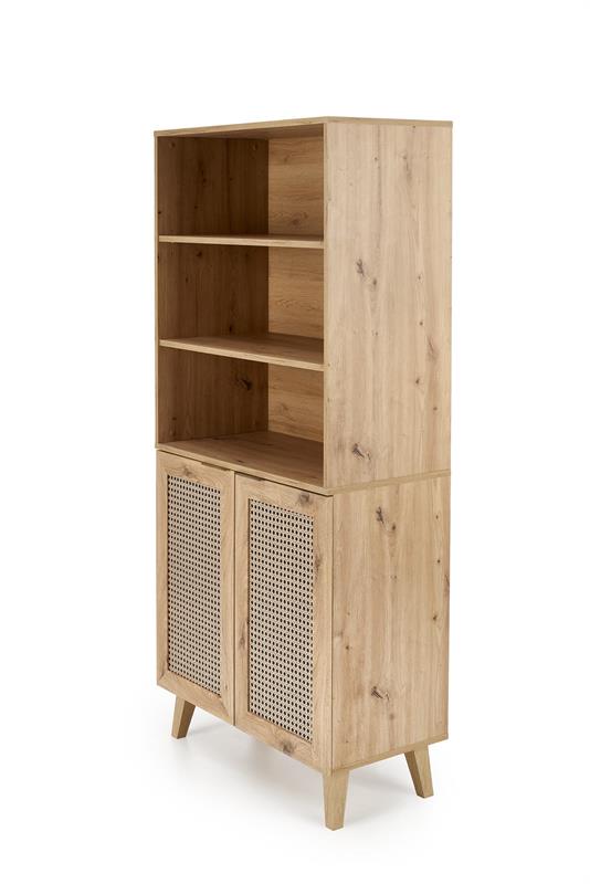 BORNEO REG-1 stolík, 50/34/52cm, dub artisan/čierna