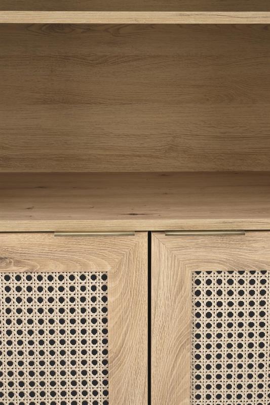 BORNEO REG-1 stolík, 50/34/52cm, dub artisan/čierna