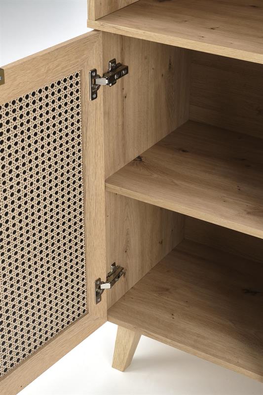 BORNEO REG-1 stolík, 50/34/52cm, dub artisan/čierna