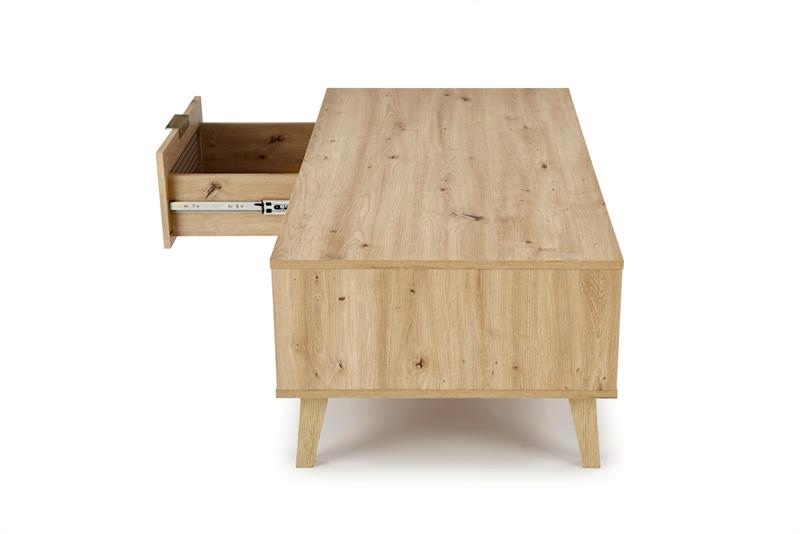 BORNEO LAW-1 stolík, 50/34/52cm, dub artisan/čierna