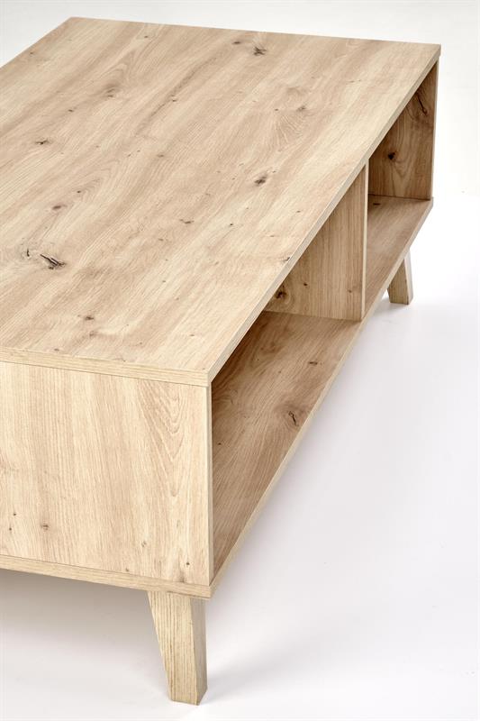 BORNEO LAW-1 stolík, 50/34/52cm, dub artisan/čierna