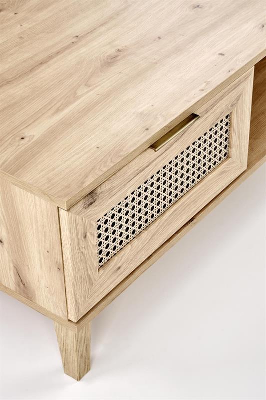 BORNEO LAW-1 stolík, 50/34/52cm, dub artisan/čierna