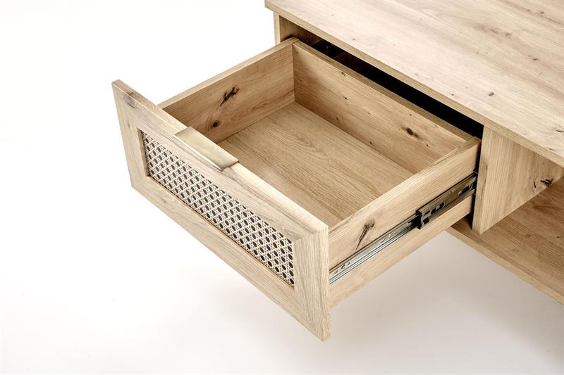 BORNEO LAW-1 stolík, 50/34/52cm, dub artisan/čierna