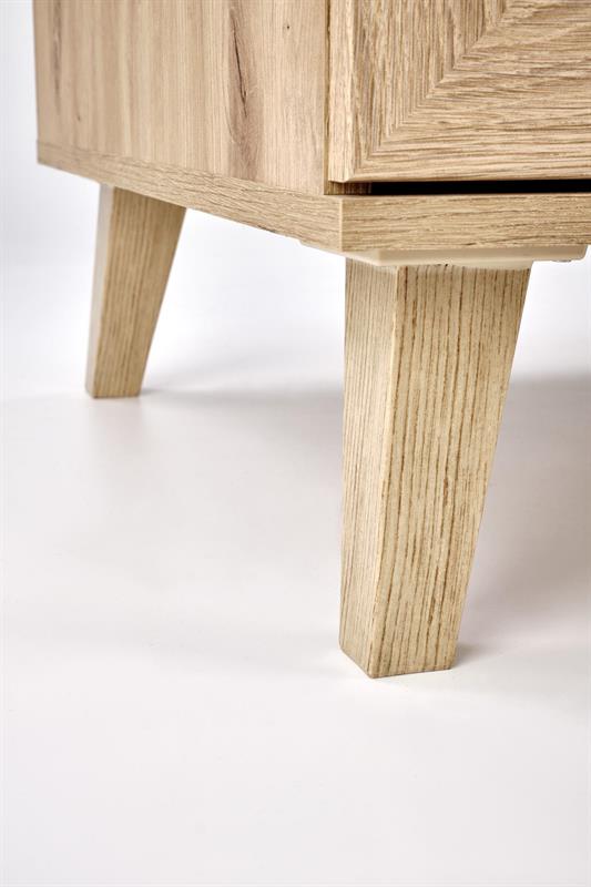 BORNEO LAW-1 stolík, 50/34/52cm, dub artisan/čierna