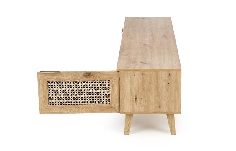 BORNEO RTV-1 stolík, 50/34/52cm, dub artisan/čierna