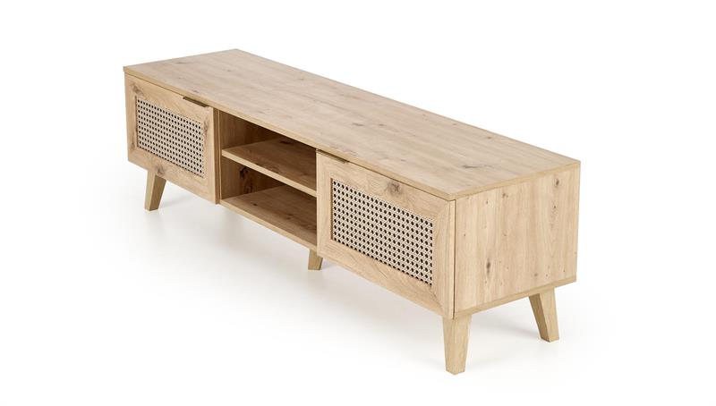 BORNEO RTV-1 stolík, 50/34/52cm, dub artisan/čierna