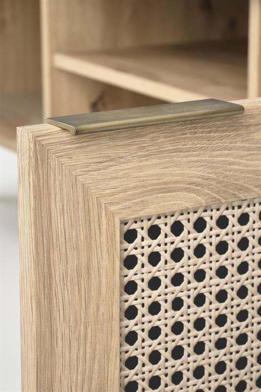 BORNEO RTV-1 stolík, 50/34/52cm, dub artisan/čierna