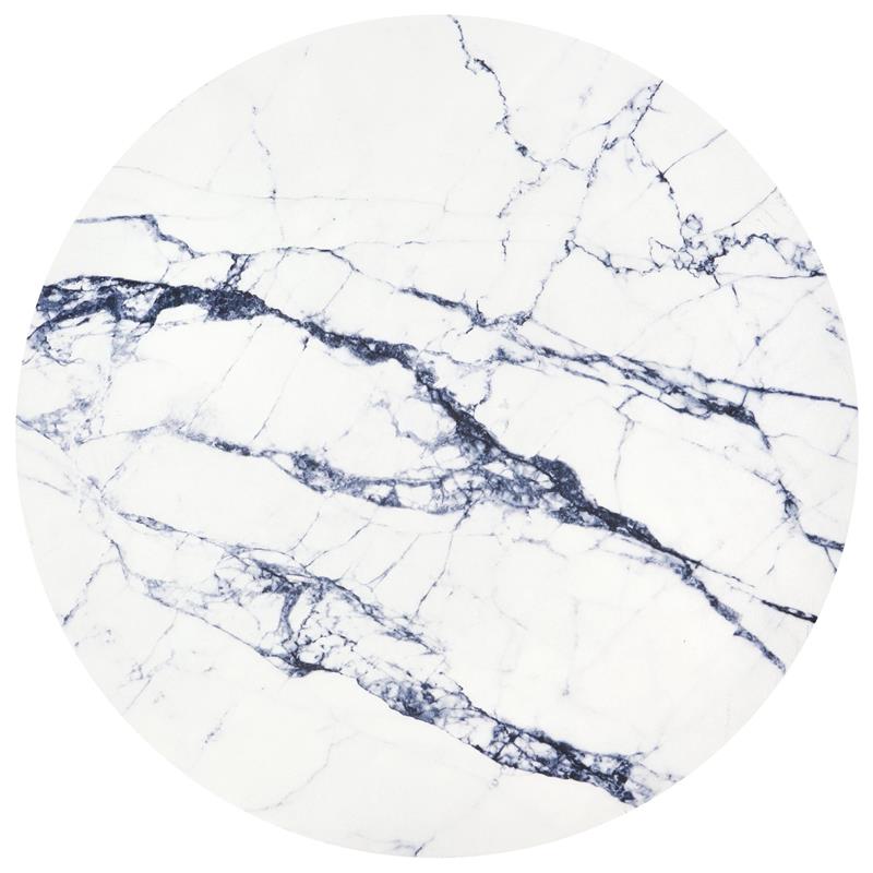 HARISSA_G konferenčný stolík konštrukcia - zlatá, doska - biely mramor