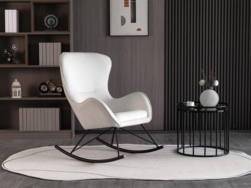 LIBERTO 3 relaxačné kreslo biele