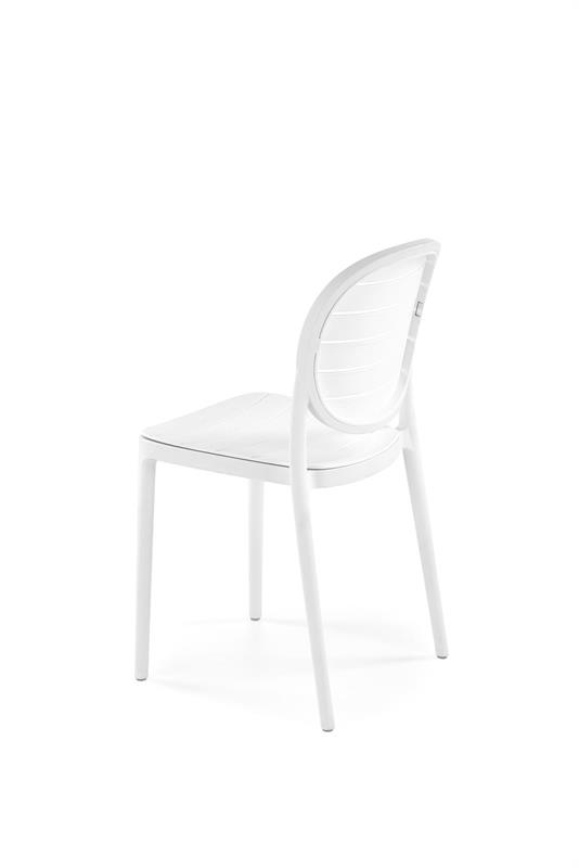 K529 stolička, PVC, biela