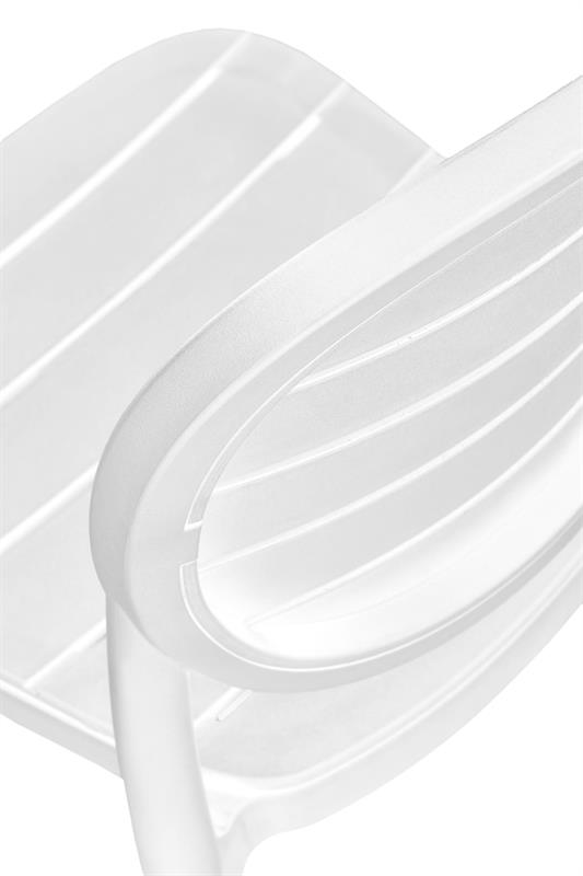 K529 stolička, PVC, biela