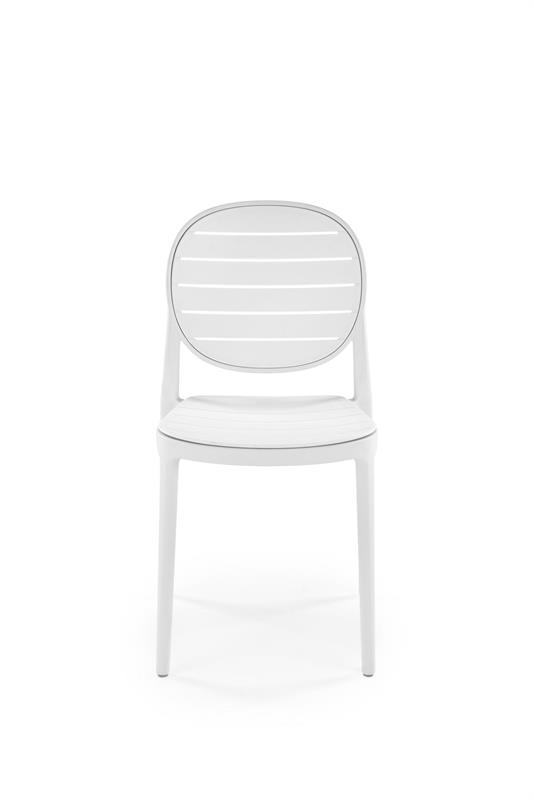 K529 stolička, PVC, biela